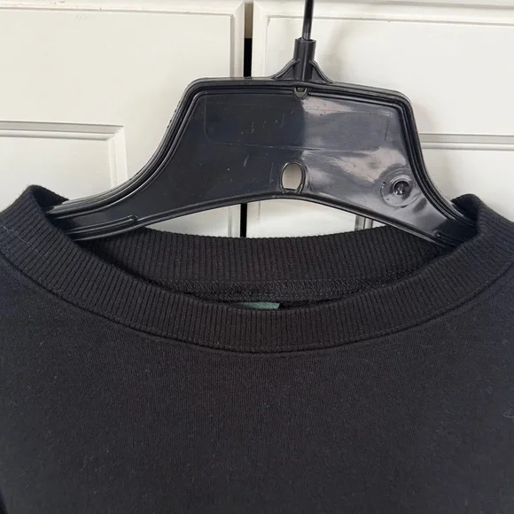 wild fable Black Sweatshirt cropped with rolled edge XS - Picture 2 of 8